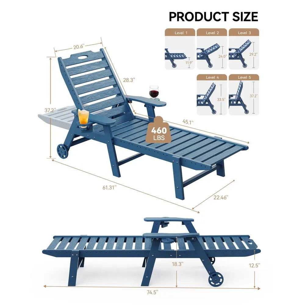 Outdoor Lounge Chair Outdoor Set of 2