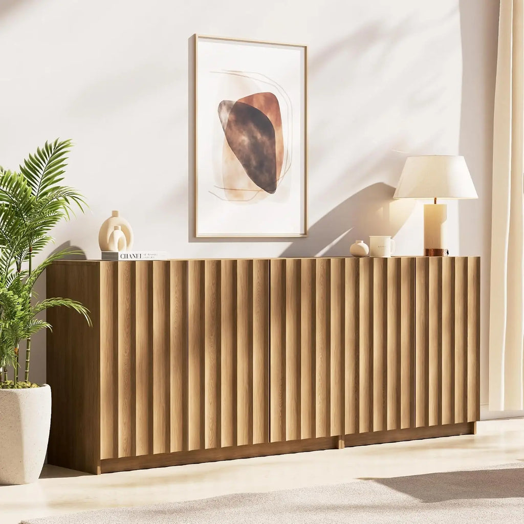 Fluted Arched Buffet Cabinet
