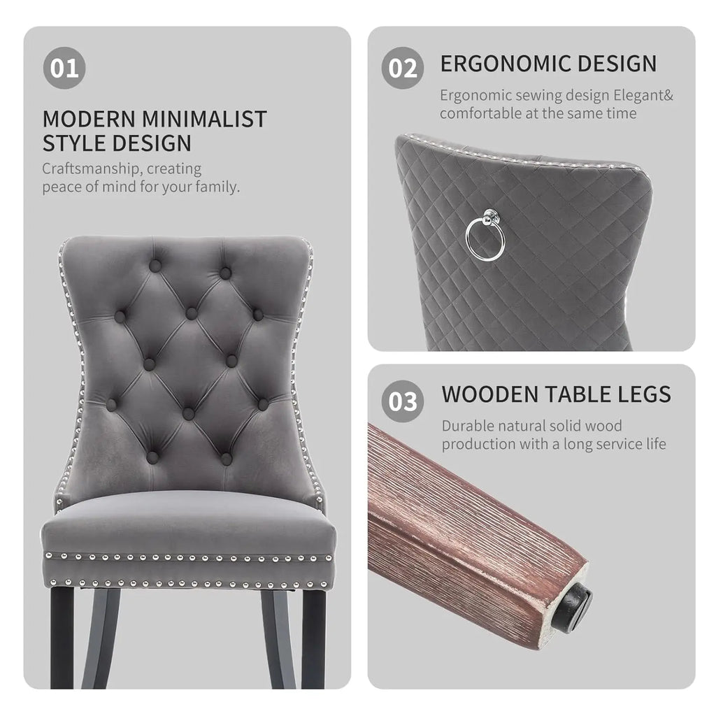 Velvet Dining Chairs Set of 6,