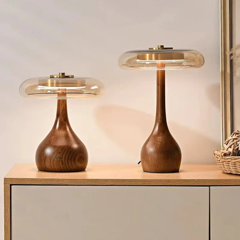 Retro Style Floor Lamp Wooden French Desk Lamp