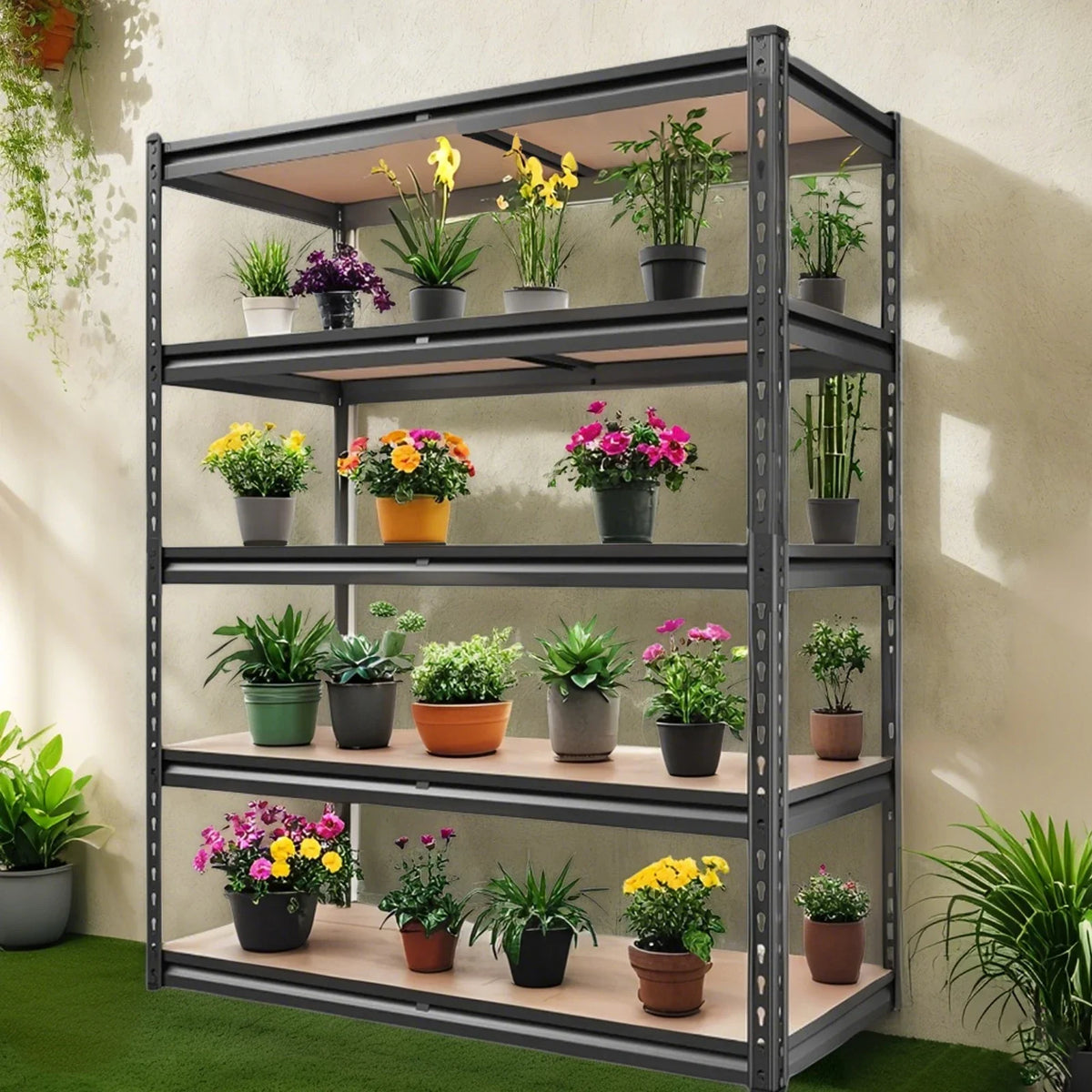 72"/60"H Garage Shelving Storage Shelves, 2000LBS Capacity