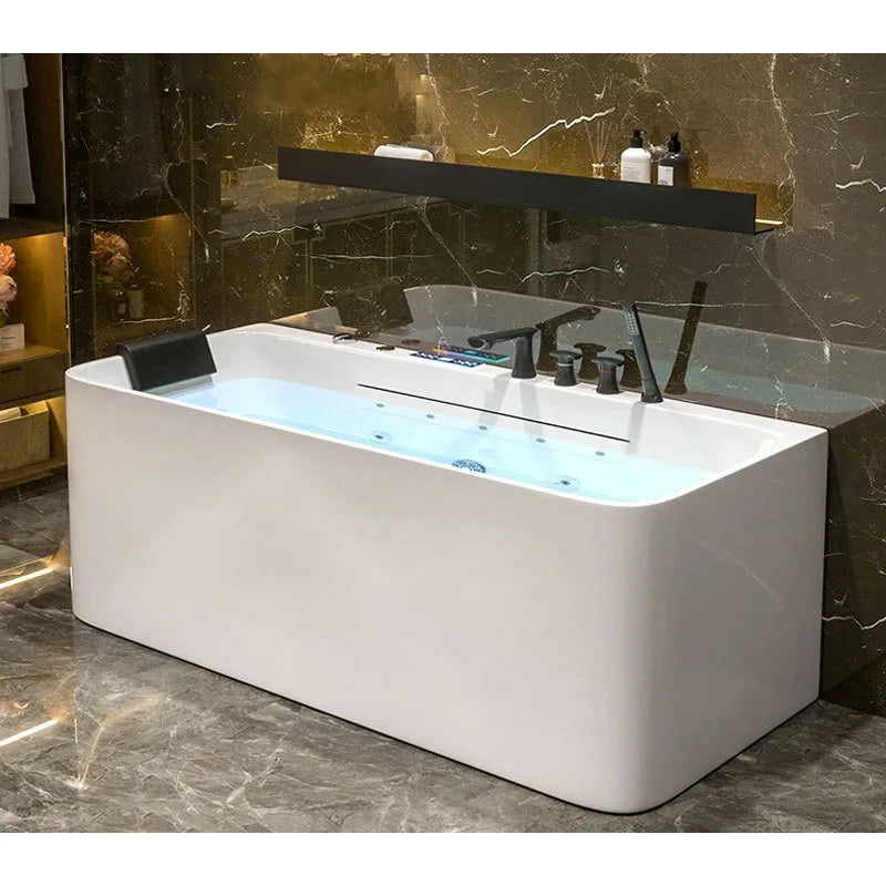 Small apartment acrylic bathtub constant temperature jacuzzi