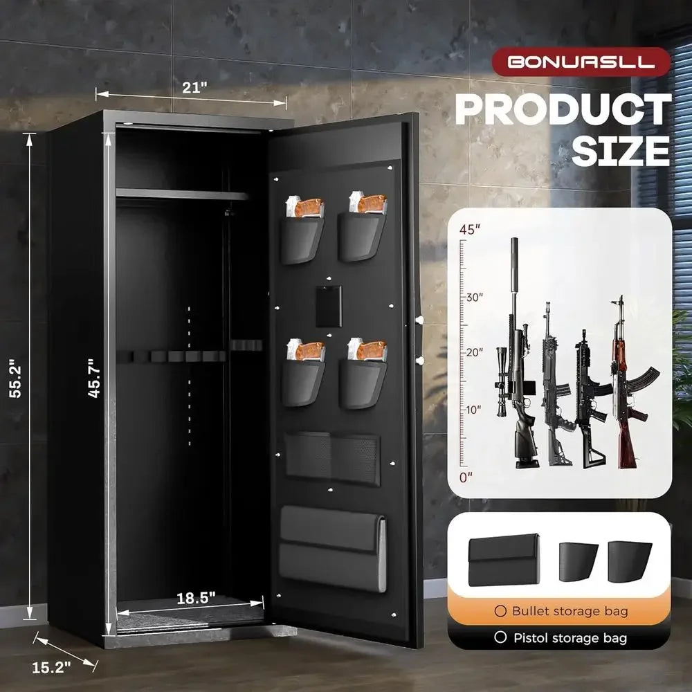 10-15 Capacity Gun Safe with Quick Access