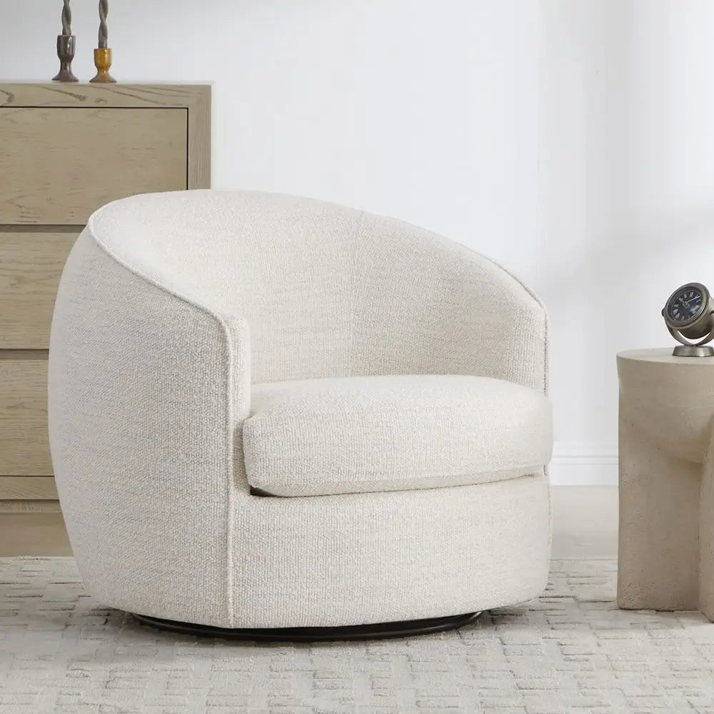 Swivel Barrel Chair