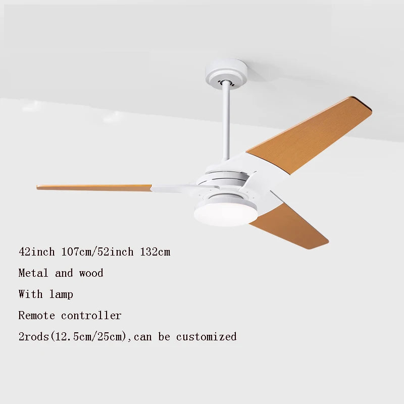 Modern Wooden LED Ceiling Fan