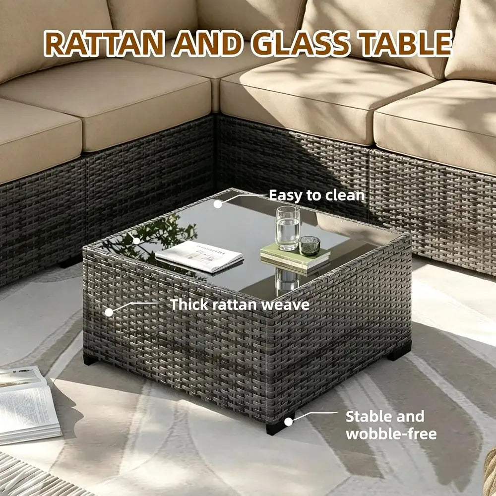 5 Pieces Outdoor Patio Furniture Set