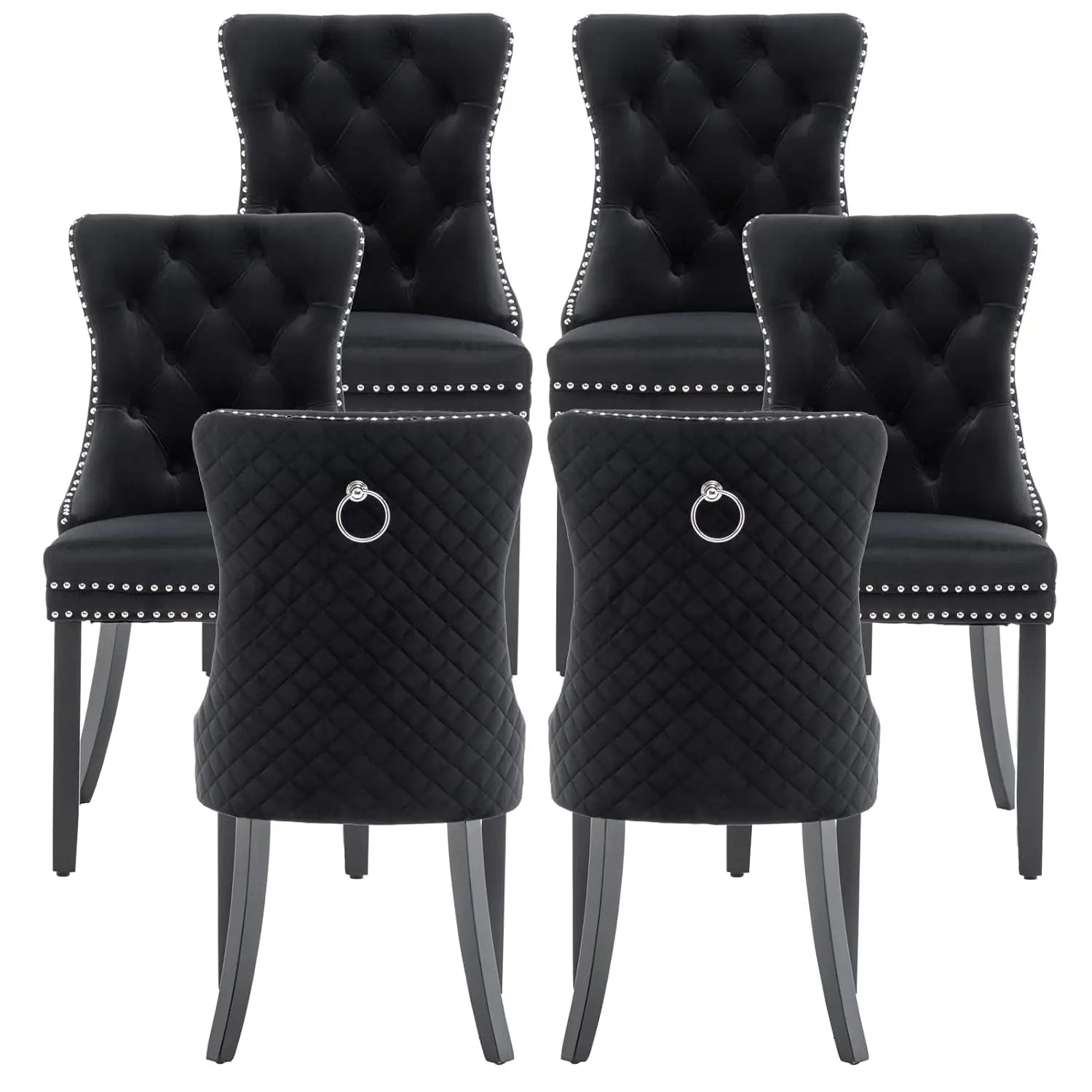 Velvet Dining Chairs Set of 6,