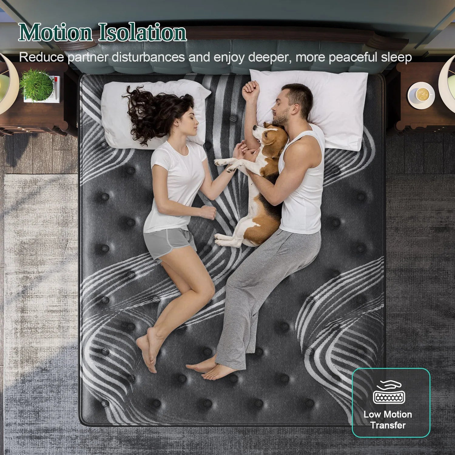 12"14" Gel Memory Foam Hybrid Pocket Spring Mattress