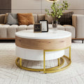 Modern Round Height-adjustable Nesting Coffee Table