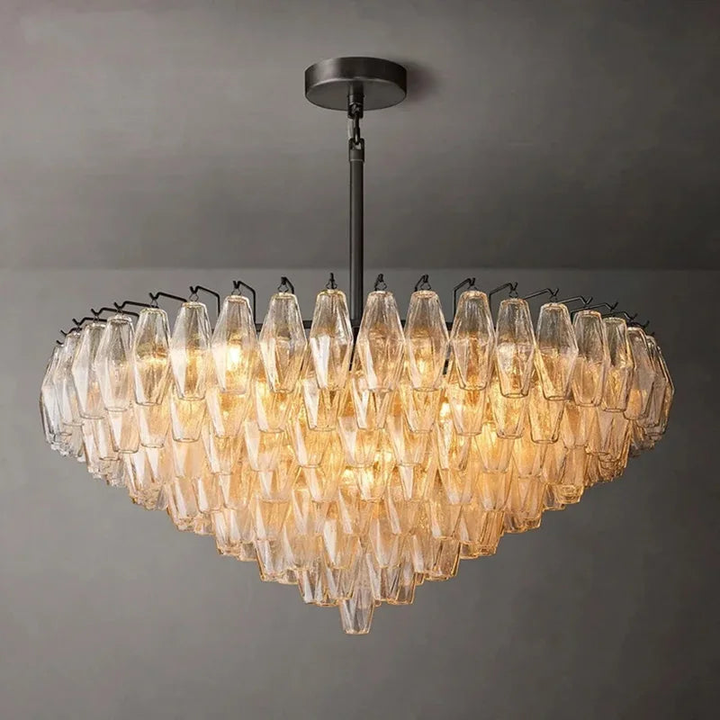 Luxury American Glass Chandelier Ceiling Light