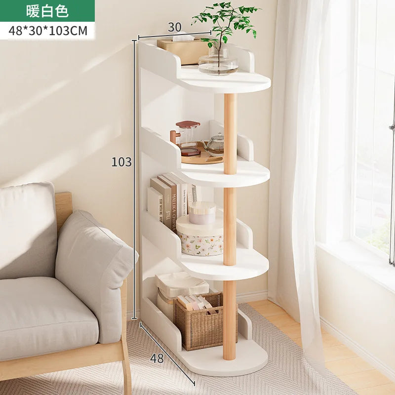 Wooden Corner Multi-Layer Side Table