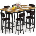 7-Piece Counter Height Bar Table Set