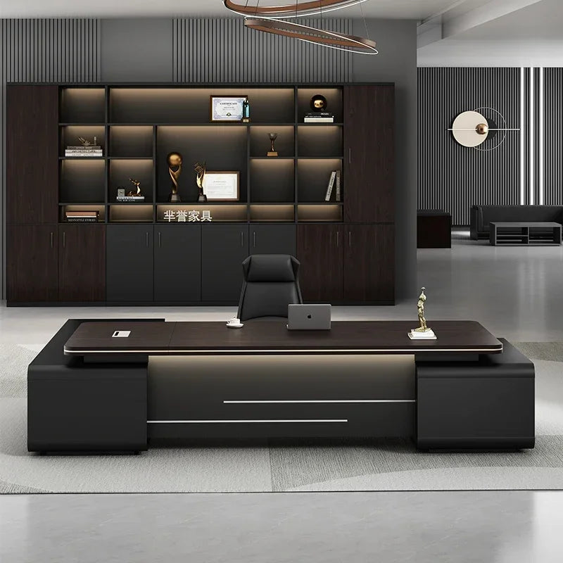 L Shape Executive Desk Designer Drawers