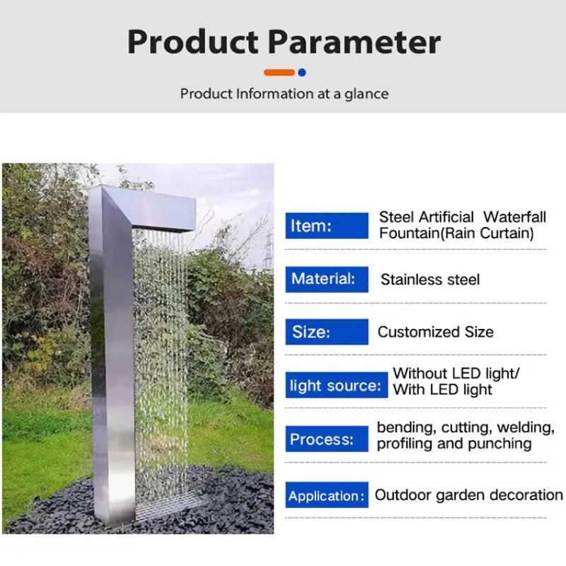 Fountain Indoor/Outdoor Waterfall Curtain