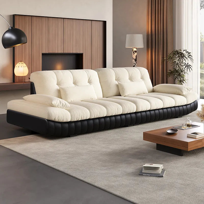 Black Living Room Floor Sofas Design