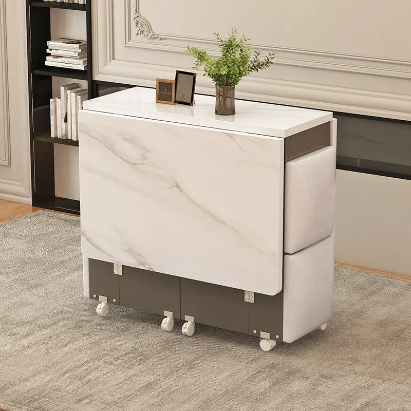 Italian Folding Dining Table 4 Stools