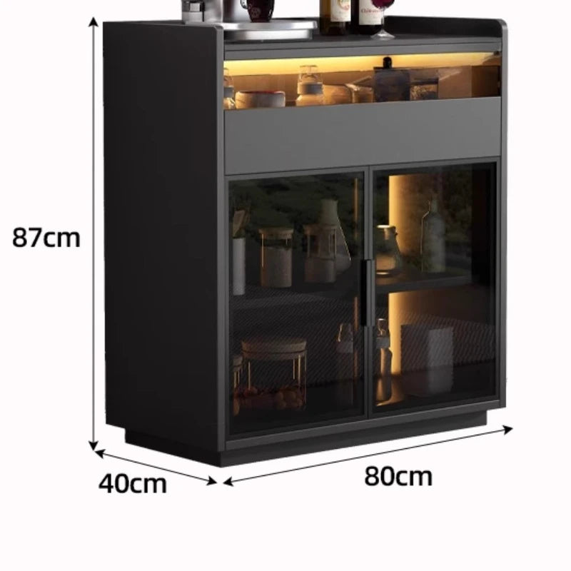 Modern Dining Room Buffet Cabinet with LED