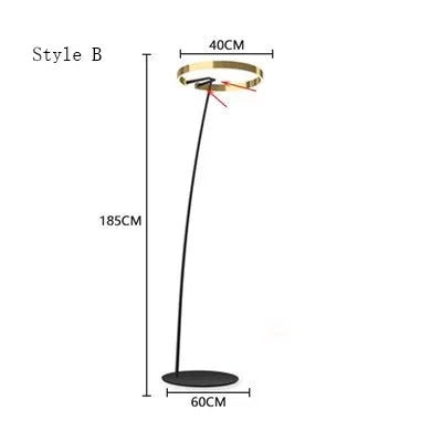 Designer Fishing Floor Lamp LED Living Room