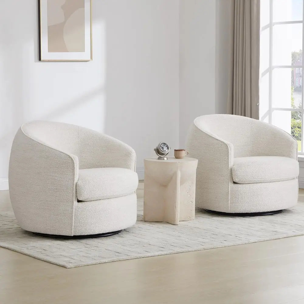 Swivel Barrel Chair
