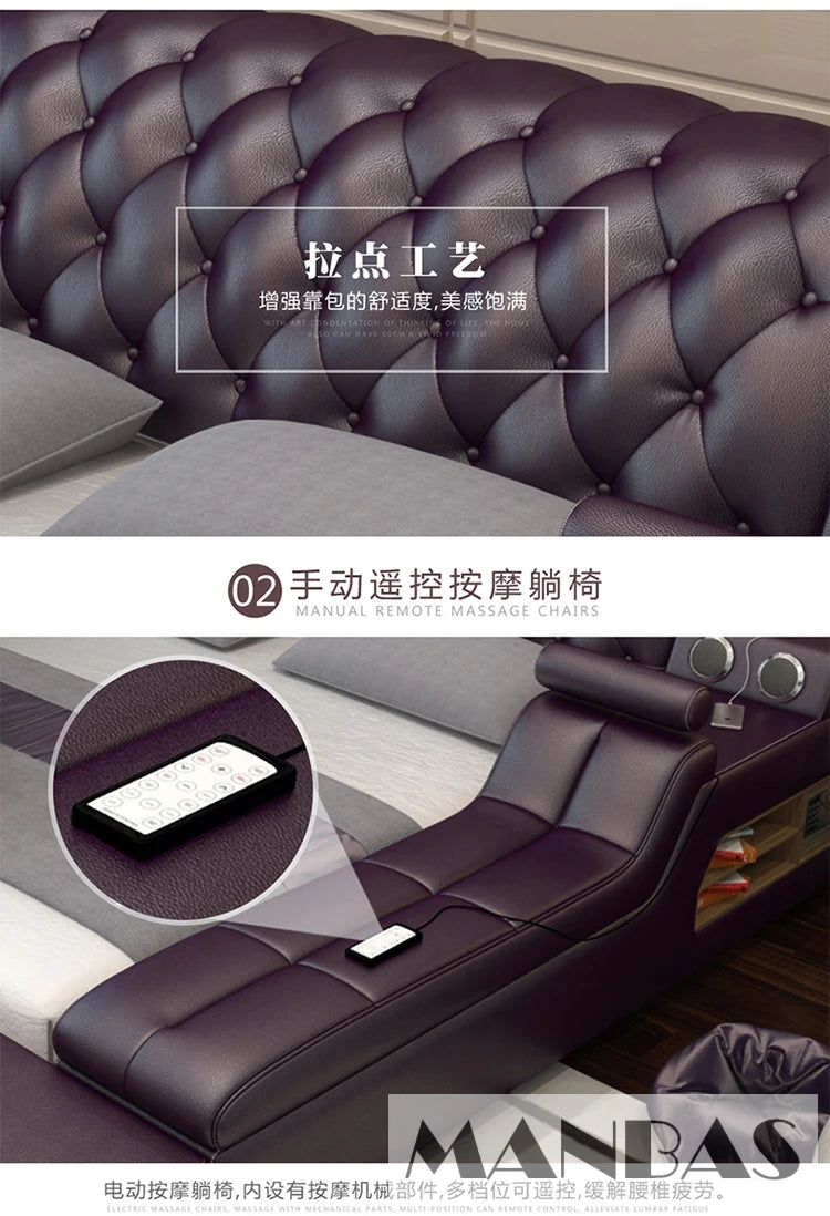 Luxury Multi-Functional Upholstered Platform Bed Frame