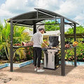 Grill Canopy for Outdoor Grill w/Double Galvanized Steel Roof