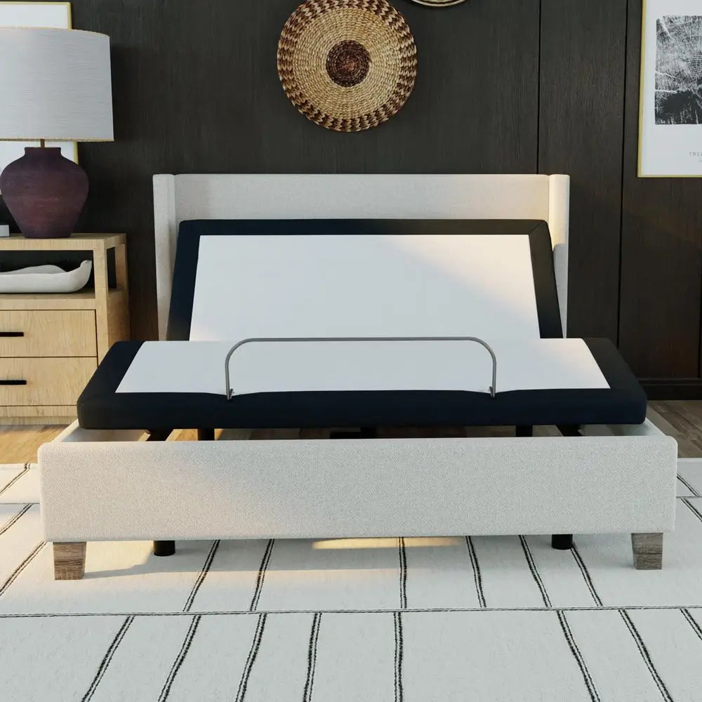 Adjustable Bed Base Frame with Head and Foot Incline, Wireless Remote Control