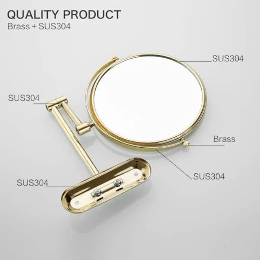 Magnifying Double Sided Bathroom Mirror