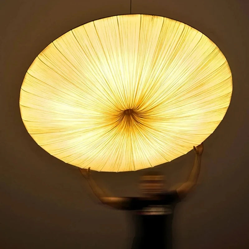 Japanese Wabi Sabi Cloth Pendant Light