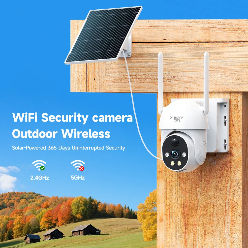 8MP 2K HD WIFI Wireless PTZ Solar Cctv Camera Battery Powered Outdoor
