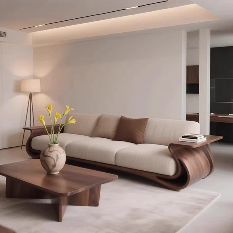 Wooden Living Room Sofas