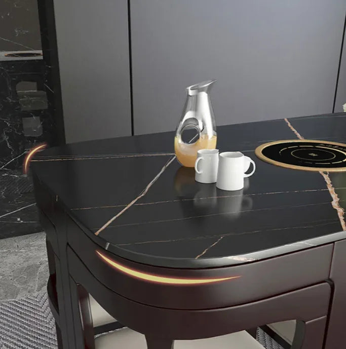 Sliding Dining Table and Chair Set