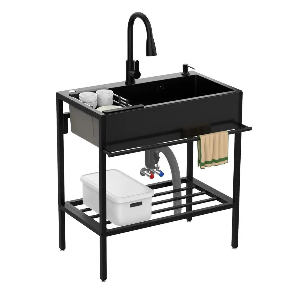 Heavy Duty 304 Stainless Steel Free Standing Utility Sink