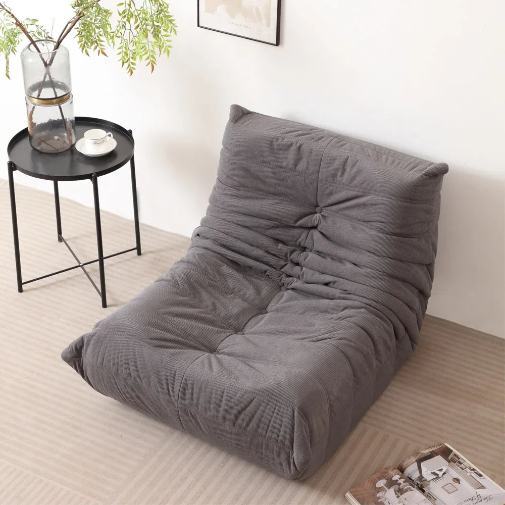 Classic Grey Sponge-Filled Sofa