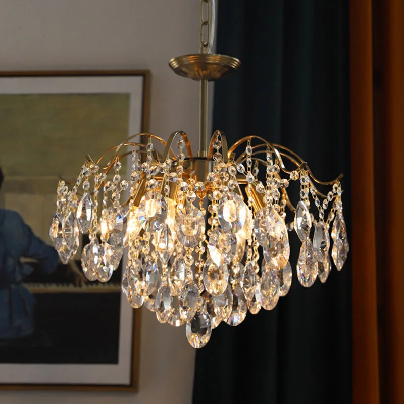 Luxury French Crystal Ceiling Pendant Lamp