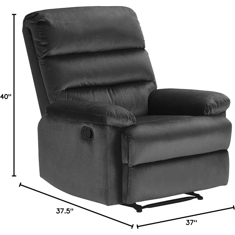 Graphite Gray Recliner Chair,