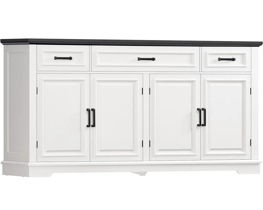 Large Buffet Cabinet with 4 Doors 3 Drawers