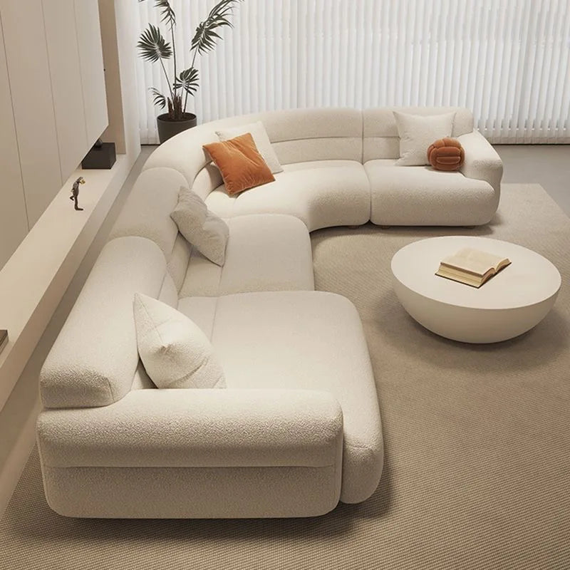 Modern Nordic Simple Velvet Fabric Sofa