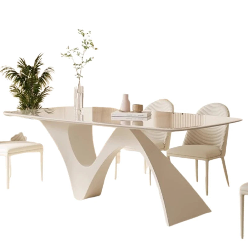 Nordic Waterproof Dining Table Oval Living Coffee Hospitality Dining Table Folding Kitchen Mesa De Comedor Home Furniture