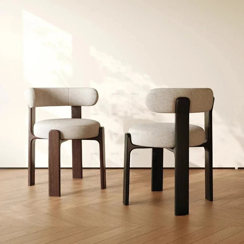 Solid Wood Dining Room Backrest Chairs