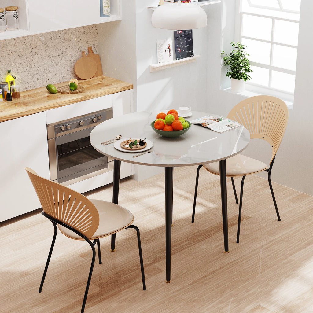 32" Sintered Stone Dining Table Round