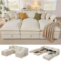 6-Seater Oversized Storage Sectional Sofa