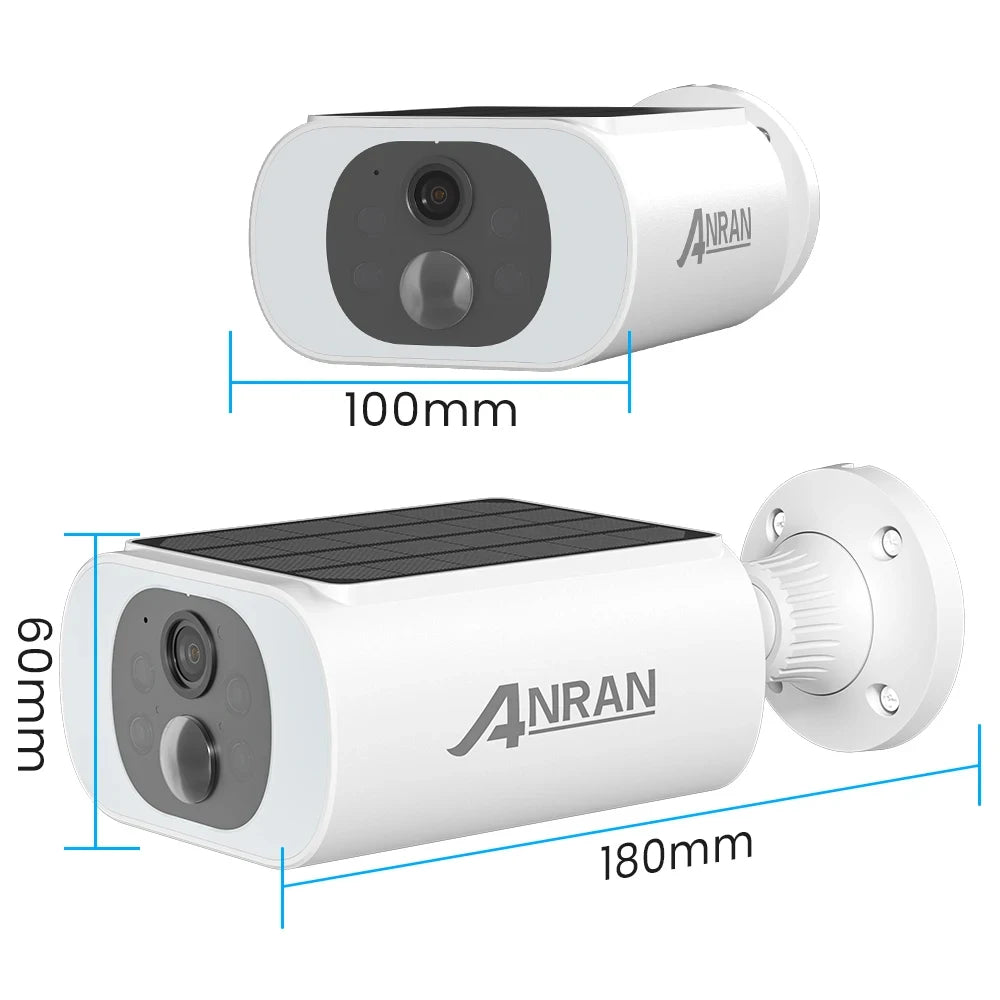 2/3/4 PCS Outdoor Wireless WIFI  2.4G 3MP Battery Solar Security Camera