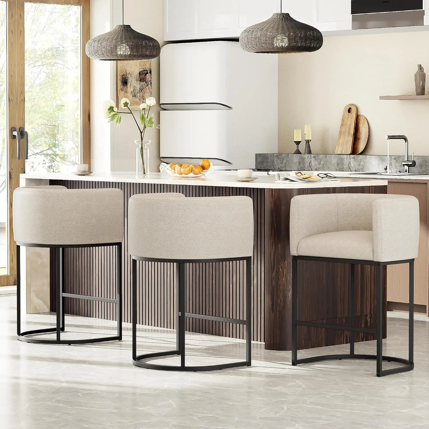 Swivel Counter Height Bar Stools Set Of 3,