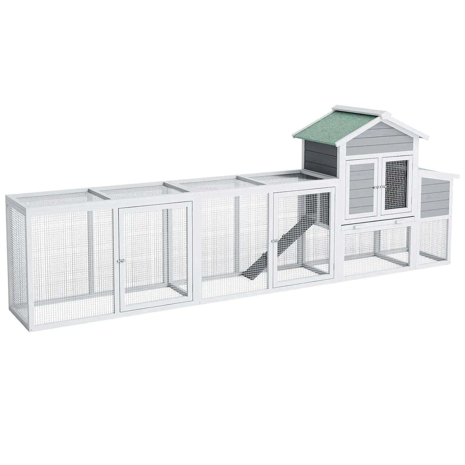 Wooden Chicken Coop with Nesting Box Waterproof Sliding