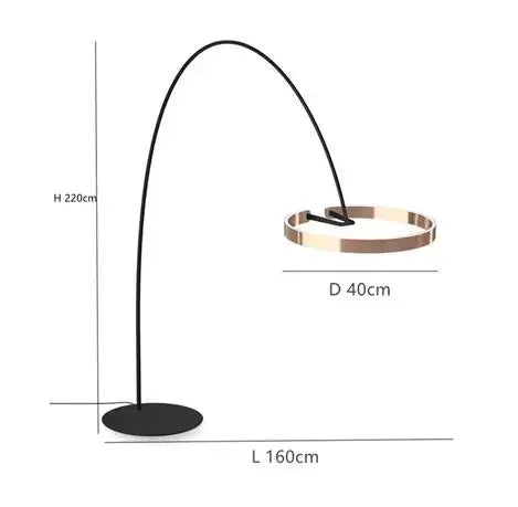 Designer Fishing Floor Lamp LED Living Room