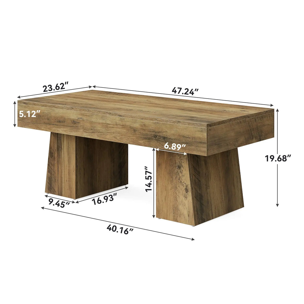 Wooden Rectangular Coffee Table
