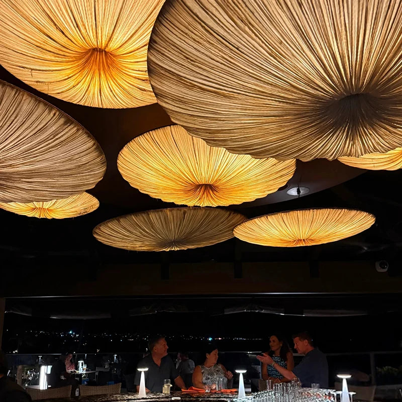 Japanese Wabi Sabi Cloth Pendant Light