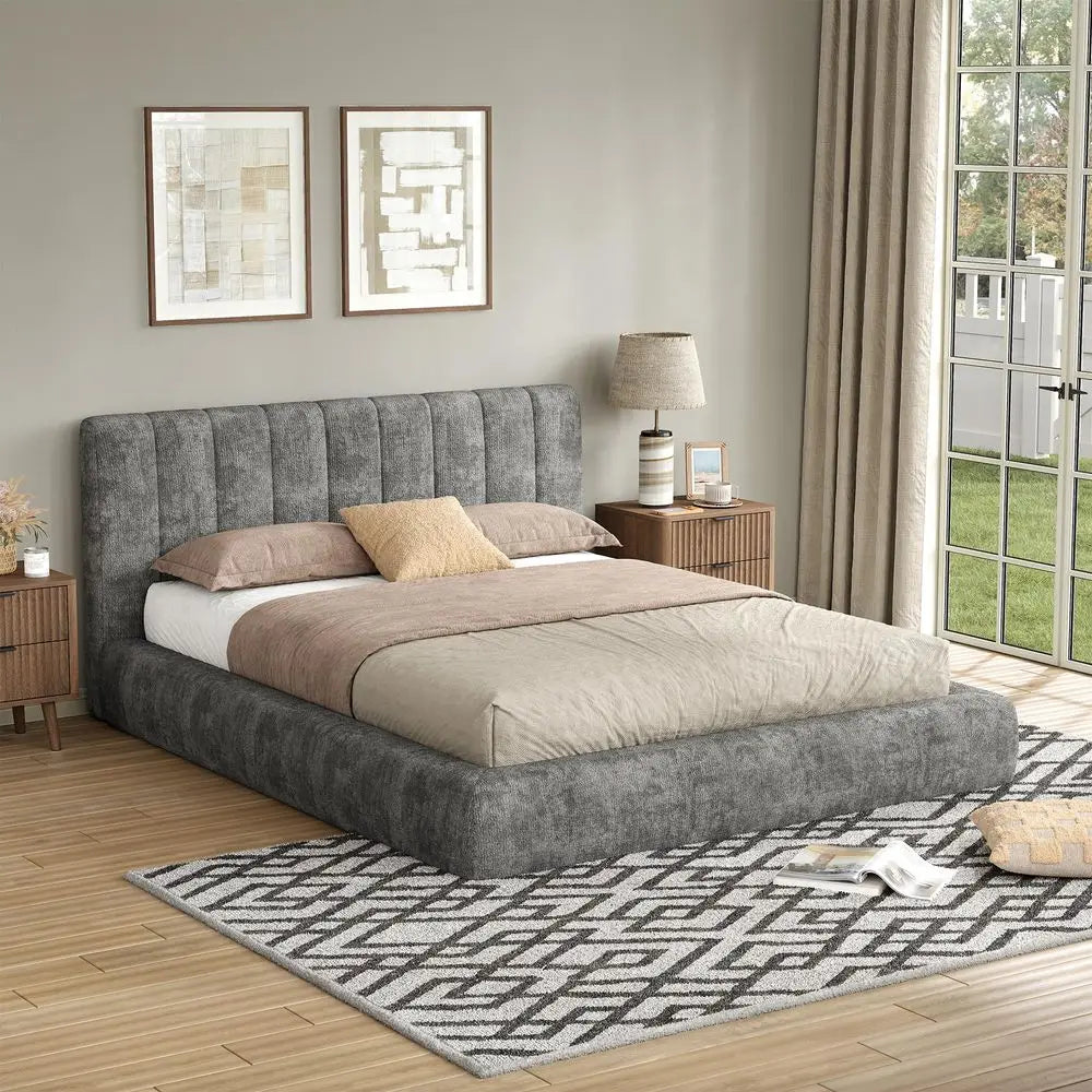 Queen Adjustable Bed Frame and 12 Inch Cooling Gel Memory Foam Mattress Set