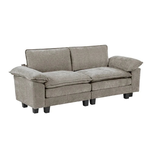 Plush Loveseat Chenille Fabric