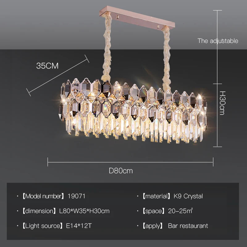 Luxury Crystal Chandelier Postmodern Atmosphere